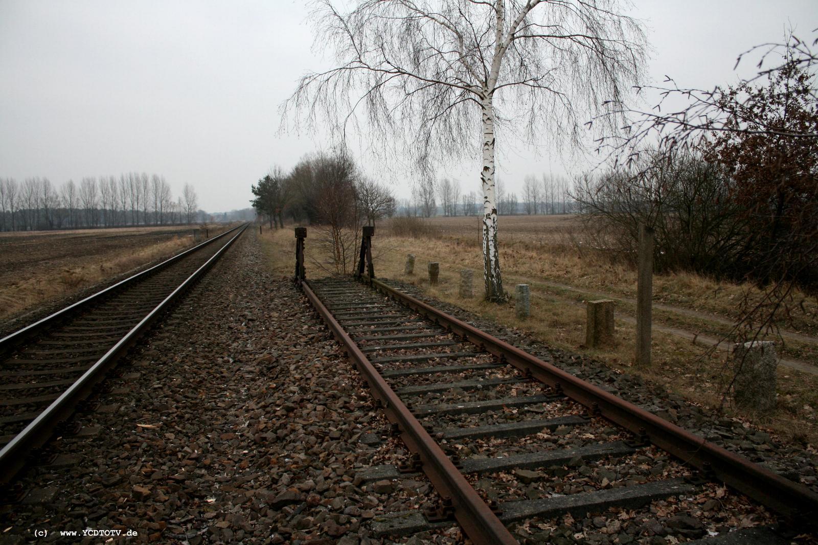Strecke Stendal-Arneburg, 2011, neue Strecke, Blick Richtung Haltepunkt Hassel 