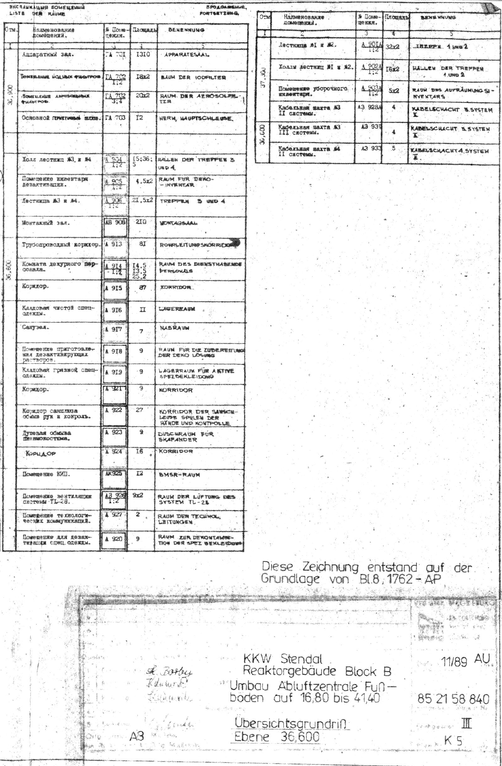  KKW Stendal, Reaktorgeb&auml;ude 36,60 