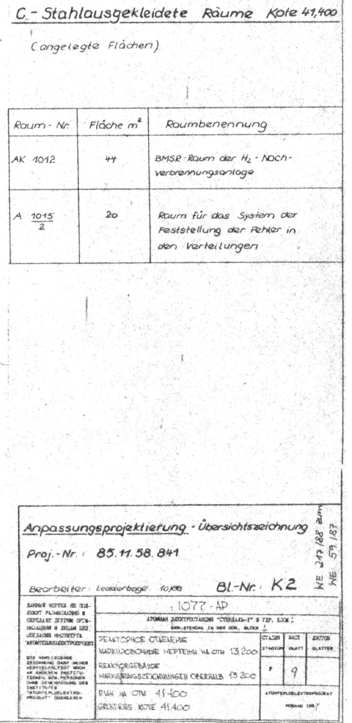  KKW Stendal, Reaktorgeb&auml;ude 41,40 