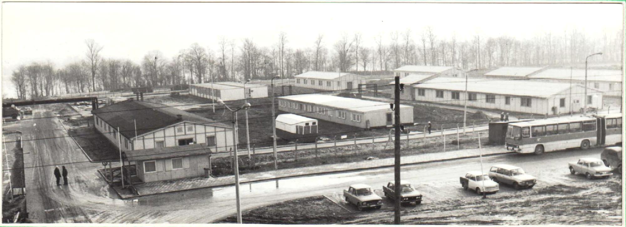  Baustellenchronik 1977, Beendigung Aufbau 1. St&uuml;tzpunkt 