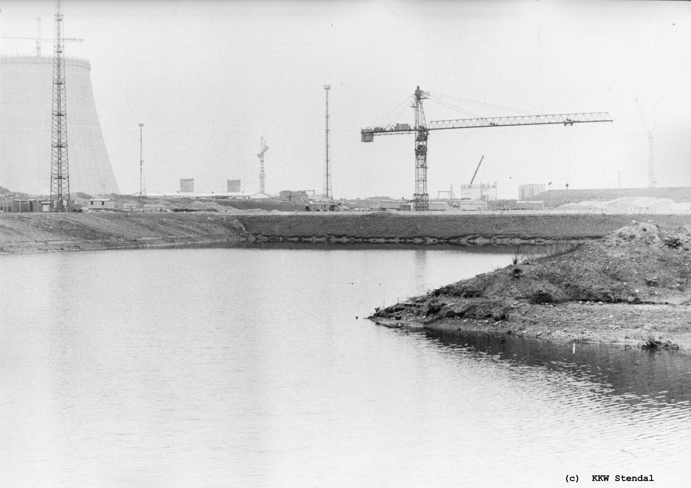  KKW Stendal 1987, Einlaufbauwerk Sperrdamm 