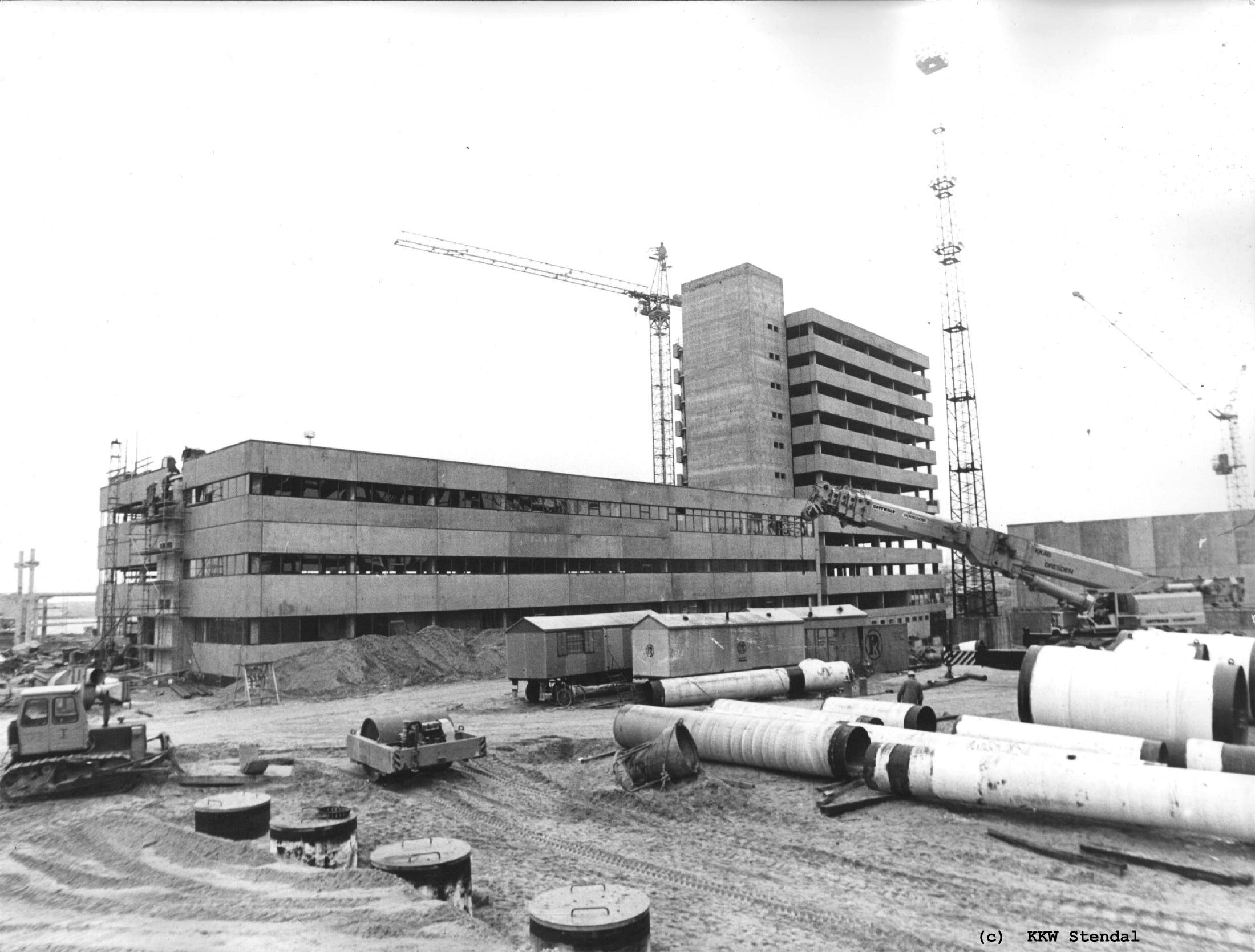  KKW Stendal 1987, Betriebsgebäude am Block A 