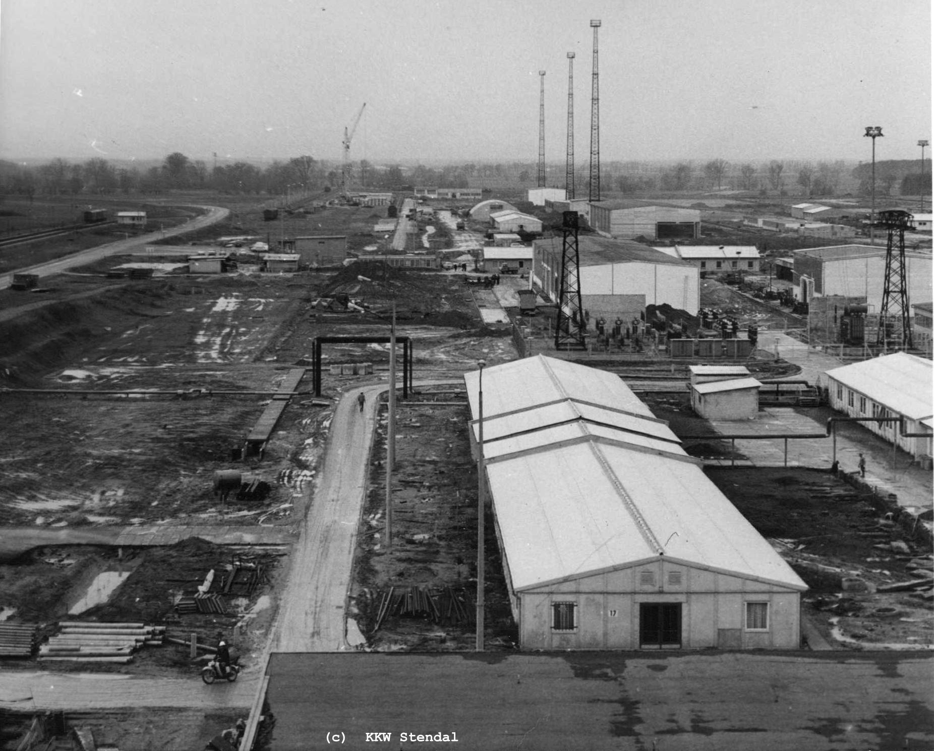 DDR Kernkraftwerk Stendal,  Baustellenfoto 1977 