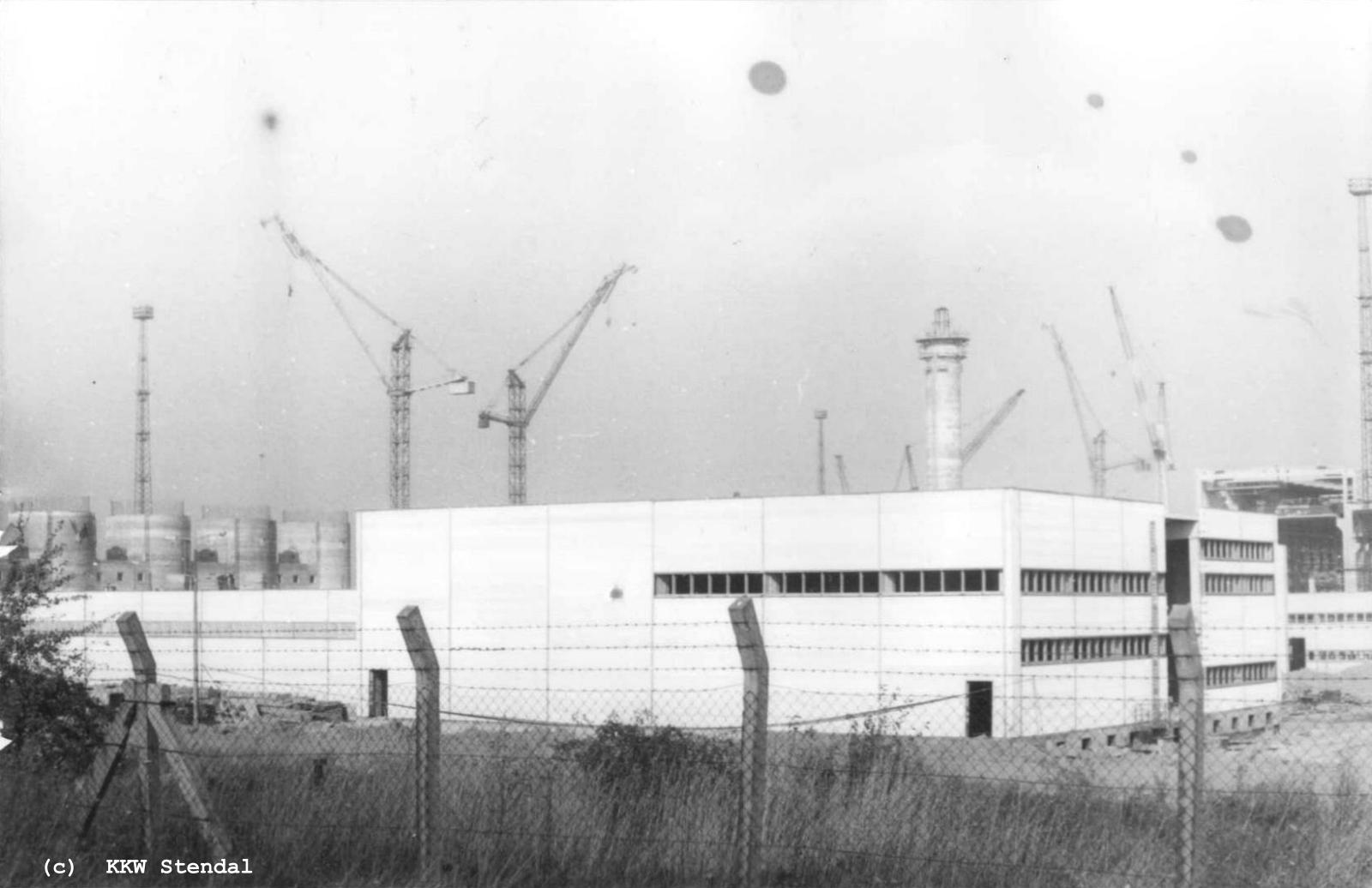  AKW Stendal, Baustelle 1988,ZSWA Zusatzspeisewasseraufbereitung  