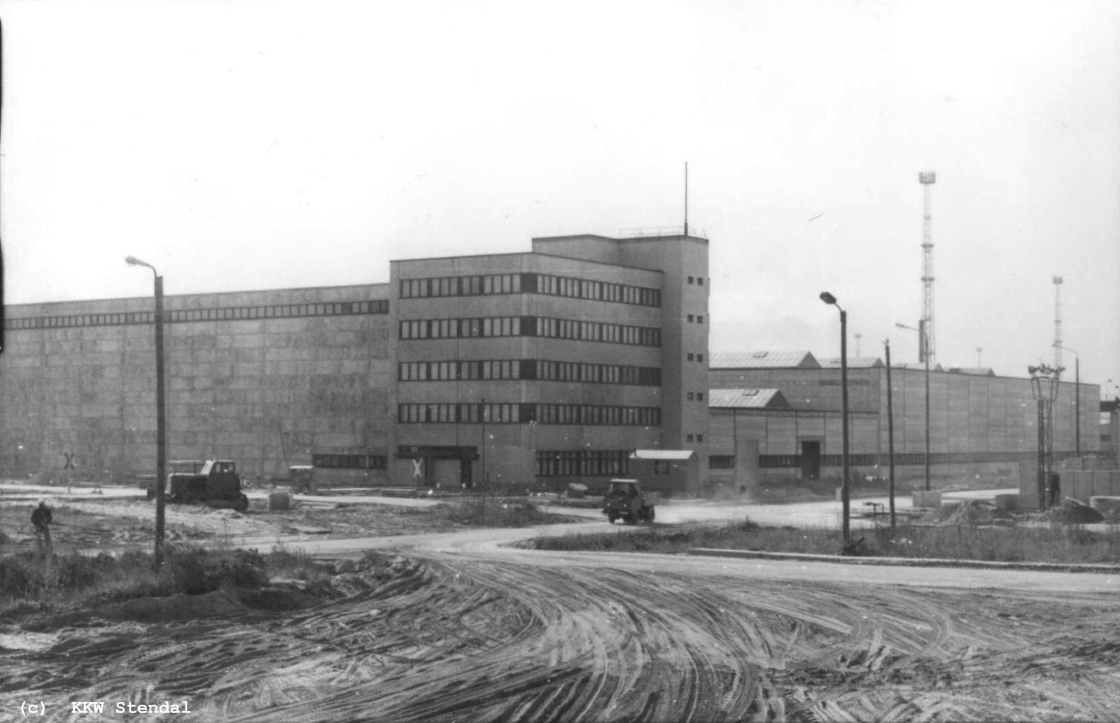  AKW Stendal, Baustelle 1988,Inaktive Werkstatt: Werkstatt - Lager - Komplex  