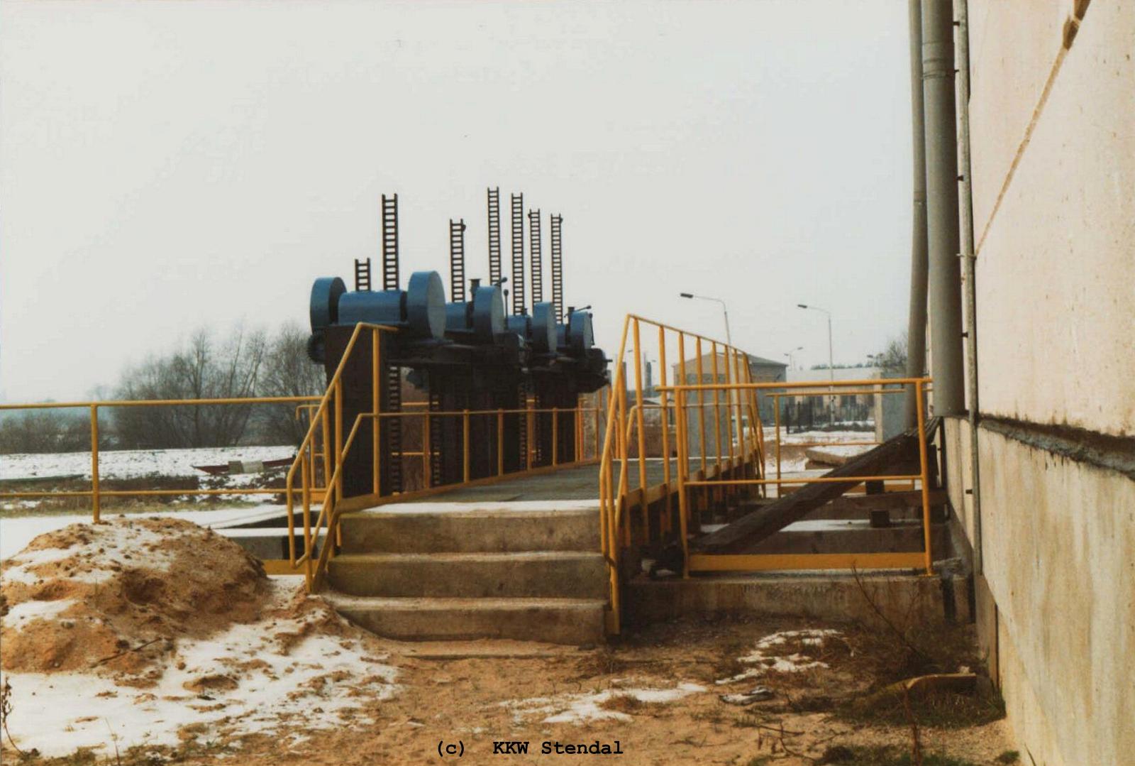  KKW Stendal, Baustelle 1990, Rohwasserversorgung, Einlaufkanal 