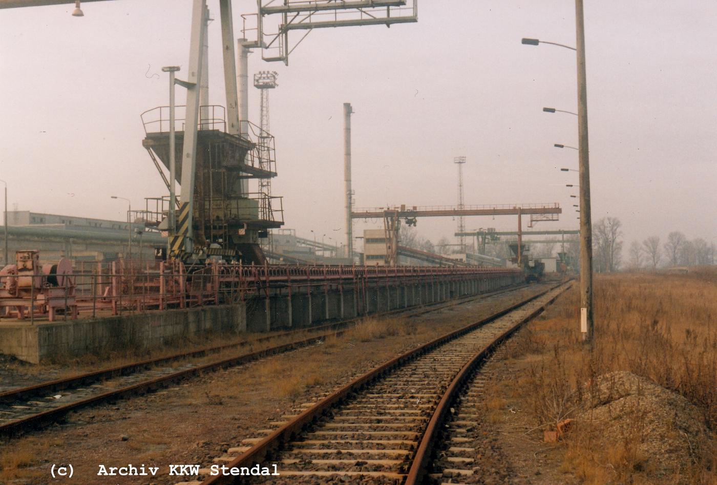  DDR KKW Stendal, Baustelle 1991, Rckbau, Heizwerk 