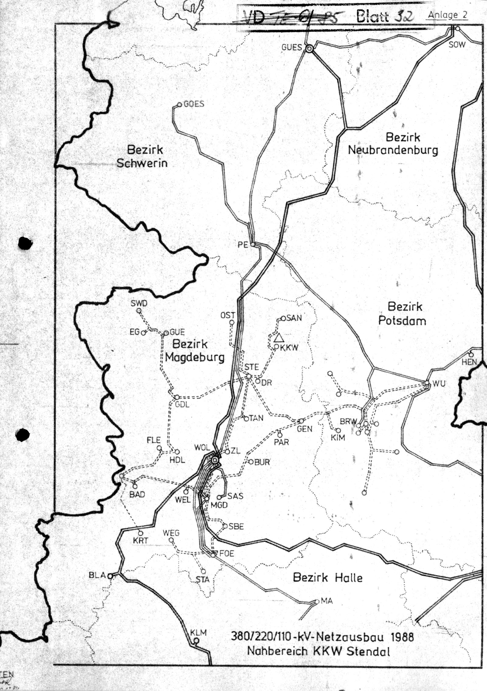  KKW Stendal, Umspannwerk Schwarzholz 