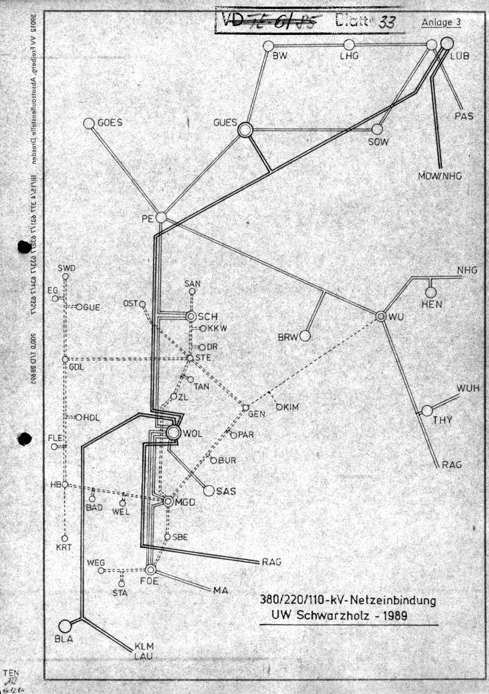  KKW Stendal, Umspannwerk Schwarzholz 