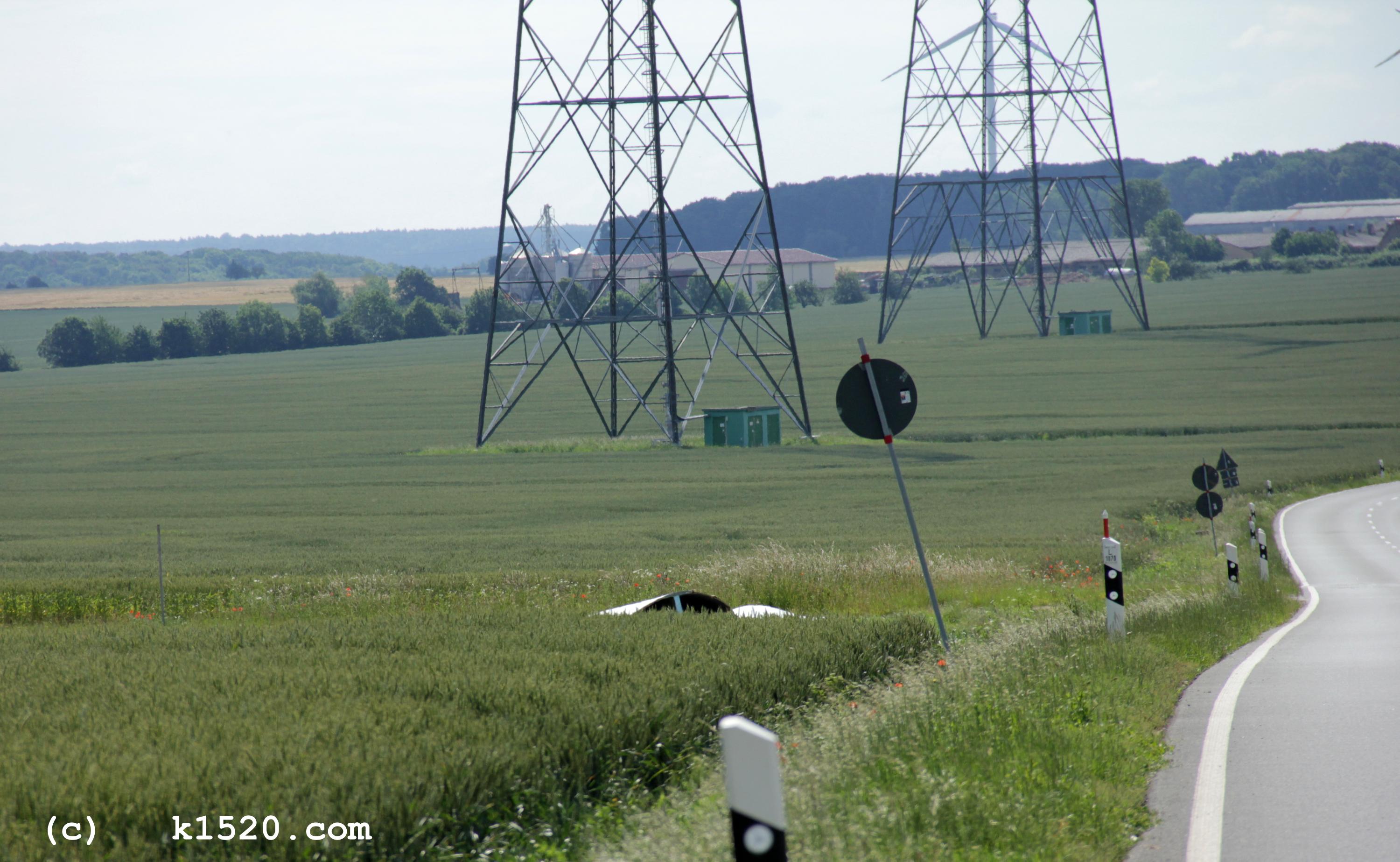 Demontage Windrder in Sachsen-Anhalt 06/2020,
  Kraneinsatz, 